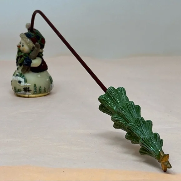 5 pc Vintage Mixed Christmas Ornament Lot - Candy, Bear, Bell - Picture 3 of 16